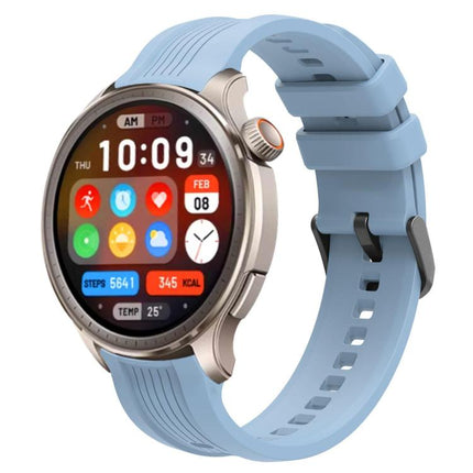 xDfind Black Buckle Silicone Watch Band, For Amazfit Balance