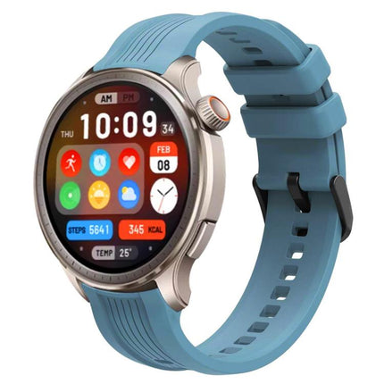 xDfind Black Buckle Silicone Watch Band, For Amazfit Balance