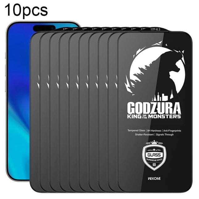 WK WTP-124 10pcs 6D Curved Ultra-Fine Edge HD Full-Screen Tempered Glass Film, For iPhone 17 Pro Max, For iPhone 17 Pro, For iPhone 16 Pro / 17, For iPhone Air, For iPhone 16 Pro Max, For iPhone 16 Plus / 15 Plus, For iPhone 16 / 15, For iPhone 15 Pro ...