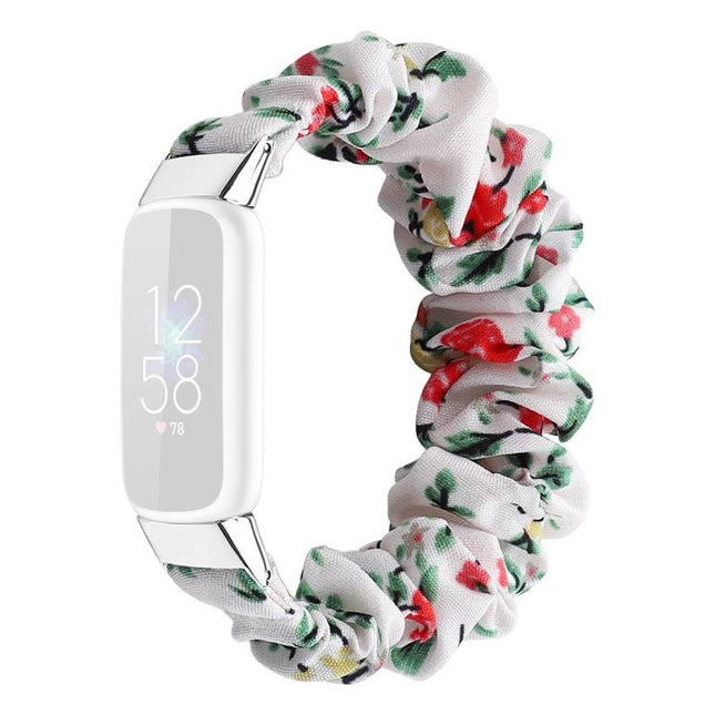 xDfind Polyester Elastic Wreath Watch Band For Fitbit Luxe, S, L