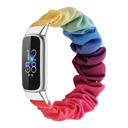xDfind Polyester Elastic Wreath Watch Band For Fitbit Luxe, S, L