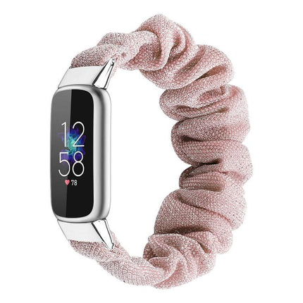 xDfind Polyester Elastic Wreath Watch Band For Fitbit Luxe, S, L