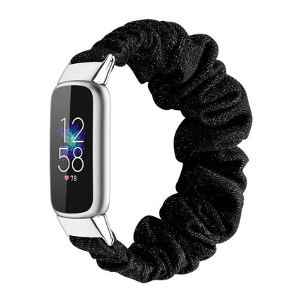 xDfind Polyester Elastic Wreath Watch Band For Fitbit Luxe, S, L