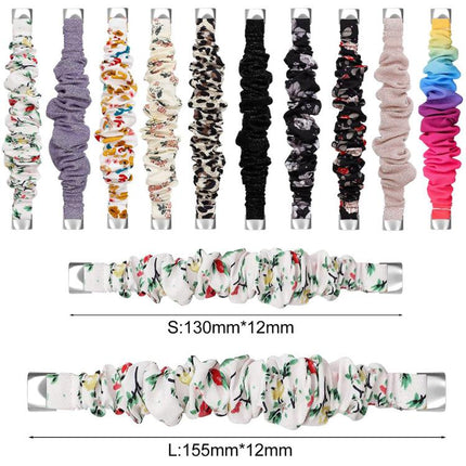 xDfind Polyester Elastic Wreath Watch Band For Fitbit Luxe, S, L