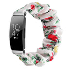 S / White Background Red Flowers
