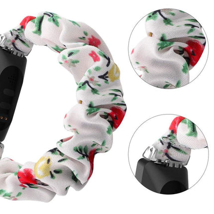 xDfind Polyester Elastic Wreath Watch Band For Fitbit Inspire, S, L