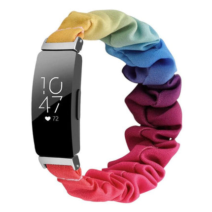 xDfind Polyester Elastic Wreath Watch Band For Fitbit Inspire, S, L