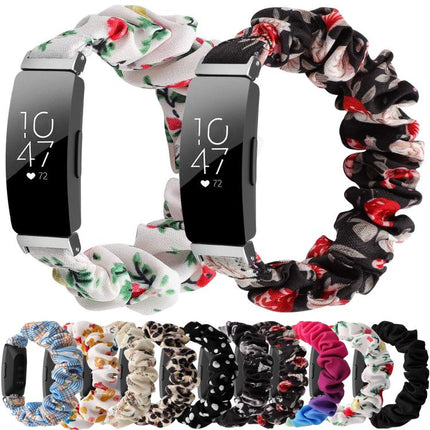 xDfind Polyester Elastic Wreath Watch Band For Fitbit Inspire, S, L