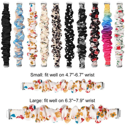 xDfind Polyester Elastic Wreath Watch Band For Fitbit Inspire, S, L