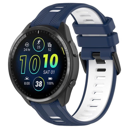 xDfind Two Color Silicone Watch Band, For Garmin Forerunner 965