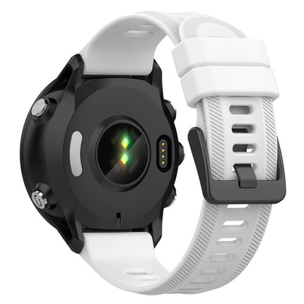 xDfind Black Buckle Solid Color Silicone Watch Band, For Garmin Forerunner 955