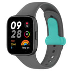 For Xiaomi Redmi Watch 3 / Dark Grey + Cyan