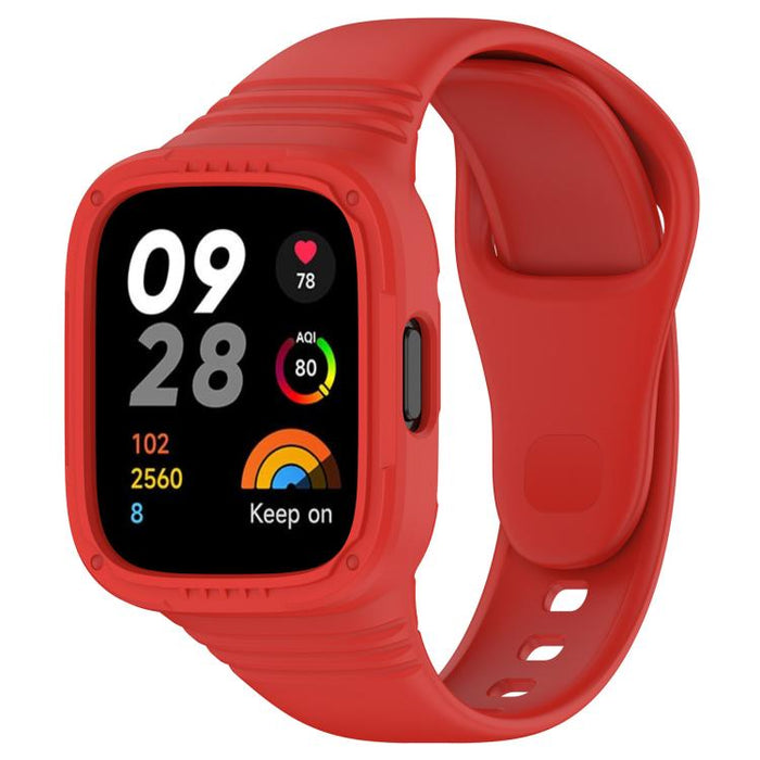 xDfind Solid Color Integrated Silicone Watch Band, For Xiaomi Redmi Watch 3