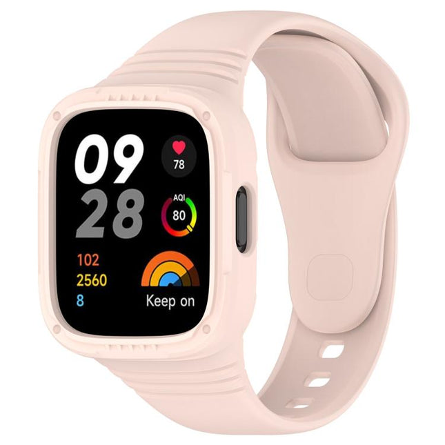 xDfind Solid Color Integrated Silicone Watch Band, For Xiaomi Redmi Watch 3