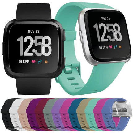 xDfind Solid Color Silicone Watch Band For Fitbit Versa 2, S