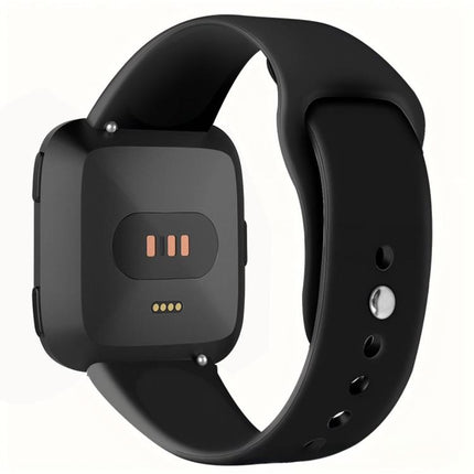 For Fitbit Versa 2 / Versa / Versa Lite xDfind Rivet Buckle Solid Color Silicone Watch Band, L