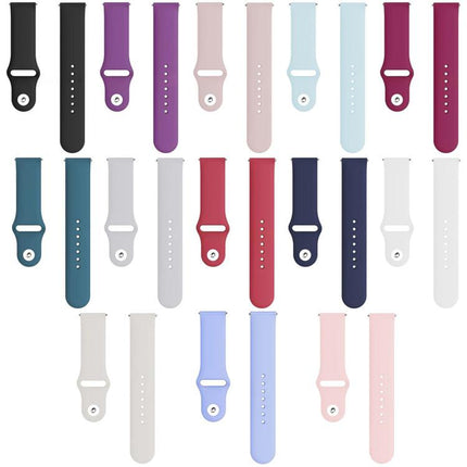 For Fitbit Versa 2 / Versa / Versa Lite xDfind Rivet Buckle Solid Color Silicone Watch Band, S