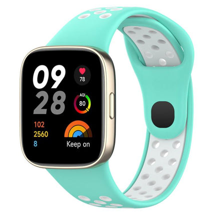 xDfind Press Button Sports Two Color Silicone Watch Band, For Redmi Watch 3