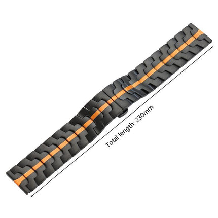 xDfind Butterfly Buckle Stainless Steel Watch Band, 22mm
