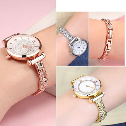 xDfind Thin Bracelet Diamond Metal Stainless Steel Watch Band, 14mm