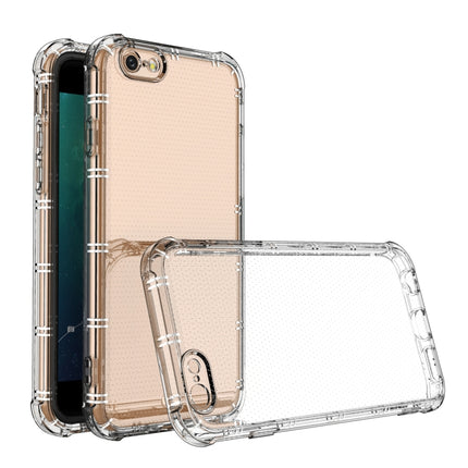 Straight Edge Dual Bone-bits Shockproof TPU Clear Case
