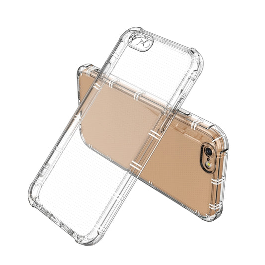 Straight Edge Dual Bone-bits Shockproof TPU Clear Case, For iPhone 6 / 6s, For iPhone 6 Plus / 6s Plus, For iPhone 7 Plus / 8 Plus, For iPhone 11 Pro, For iPhone 11, For iPhone 12 mini, For iPhone 12, For iPhone 12 Pro, For iPhone 12 Pro Max