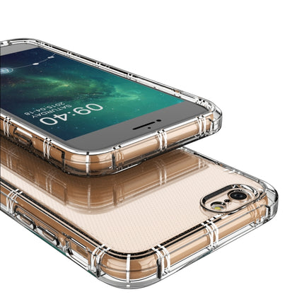 Straight Edge Dual Bone-bits Shockproof TPU Clear Case