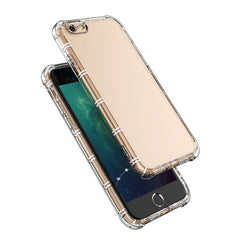 Straight Edge Dual Bone-bits Shockproof TPU Clear Case, For iPhone 6 / 6s, For iPhone 6 Plus / 6s Plus, For iPhone 7 Plus / 8 Plus, For iPhone 11 Pro, For iPhone 11, For iPhone 12 mini, For iPhone 12, For iPhone 12 Pro, For iPhone 12 Pro Max