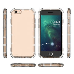 Straight Edge Dual Bone-bits Shockproof TPU Clear Case, For iPhone 6 / 6s, For iPhone 6 Plus / 6s Plus, For iPhone 7 Plus / 8 Plus, For iPhone 11 Pro, For iPhone 11, For iPhone 12 mini, For iPhone 12, For iPhone 12 Pro, For iPhone 12 Pro Max