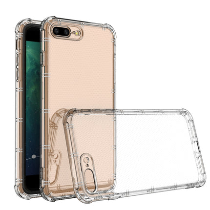 Straight Edge Dual Bone-bits Shockproof TPU Clear Case