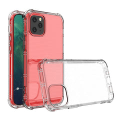 Straight Edge Dual Bone-bits Shockproof TPU Clear Case, For iPhone 6 / 6s, For iPhone 6 Plus / 6s Plus, For iPhone 7 Plus / 8 Plus, For iPhone 11 Pro, For iPhone 11, For iPhone 12 mini, For iPhone 12, For iPhone 12 Pro, For iPhone 12 Pro Max