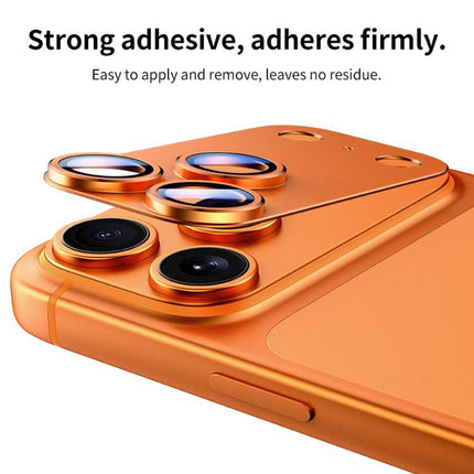 XDcase Armor Full-Coverage Frosted Metal Camera Lens Ring Film, For iPhone 17 Pro Max, For iPhone 17 Pro