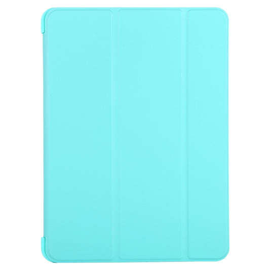 Funda de cuero de cobertura total con 3 pliegues de silicona para iPad Air 2022/2020 10.9