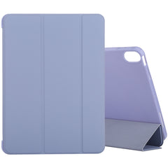 Silicone 3-Folding Full Coverage Leather Case, For iPad Air 2022 / 2020 10.9