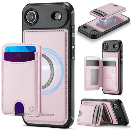JEEHOOD J10 Flip Card Bag MagSafe Split RFID Leather Phone Case, For iPhone 17 Pro, For iPhone 17, For iPhone Air, For iPhone 16 Pro Max