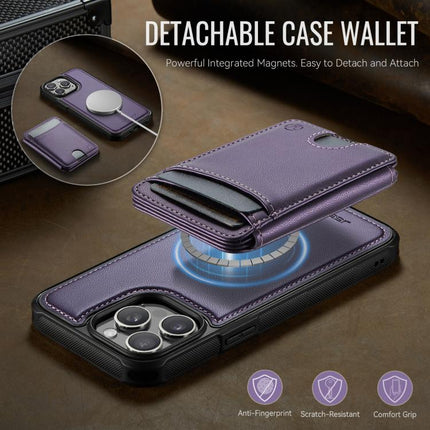 JEEHOOD J10 Flip Card Bag MagSafe Split RFID Leather Phone Case, For iPhone 15 Pro, For iPhone 15 Plus, For iPhone 15, For iPhone 14 Plus