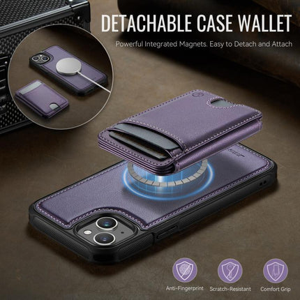 JEEHOOD J10 Flip Card Bag MagSafe Split RFID Leather Phone Case, For iPhone 14, For iPhone 14 Pro, For iPhone 14 Pro Max, For iPhone 13 Pro Max