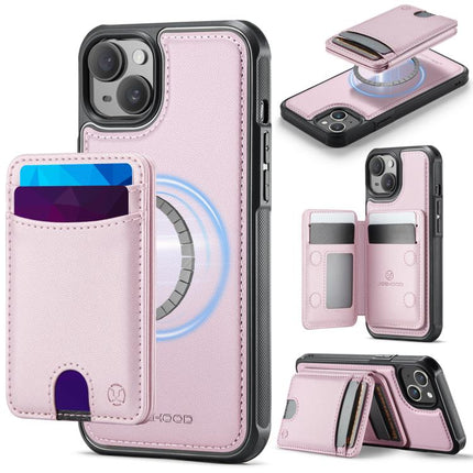 JEEHOOD J10 Flip Card Bag MagSafe Split RFID Leather Phone Case, For iPhone 13 Pro, For iPhone 13, For iPhone 12, For iPhone 12 Pro Max