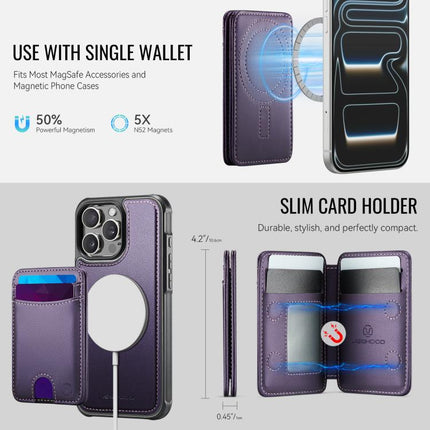 JEEHOOD J10 Flip Card Bag MagSafe Split RFID Leather Phone Case, For iPhone 12 Pro, For iPhone 11 Pro Max, For iPhone 11, For iPhone 11 Pro