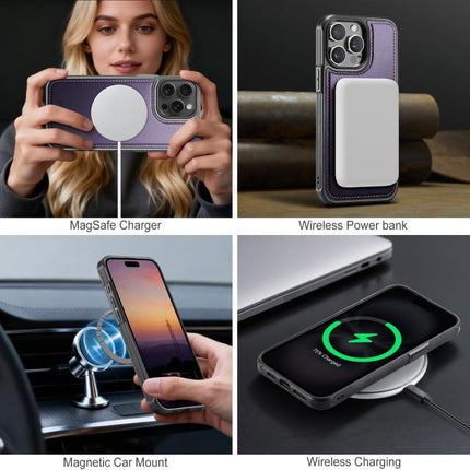JEEHOOD J10 Flip Card Bag MagSafe Split RFID Leather Phone Case, For iPhone 12 Pro, For iPhone 11 Pro Max, For iPhone 11, For iPhone 11 Pro