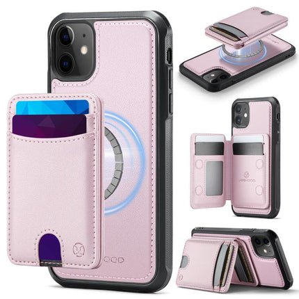JEEHOOD J10 Flip Card Bag MagSafe Split RFID Leather Phone Case, For iPhone 12 Pro, For iPhone 11 Pro Max, For iPhone 11, For iPhone 11 Pro