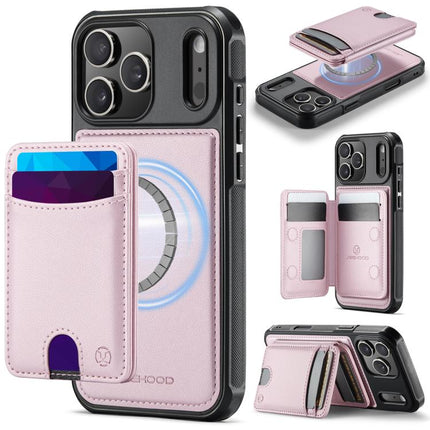 JEEHOOD J10 Flip Card Bag MagSafe Split RFID Leather Phone Case, For iPhone 18 Pro, For iPhone 18 Pro Max, For iPhone 17e / 16e, For iPhone 17 Pro Max