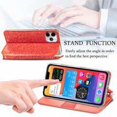 Blooming Mandala Embossed Pattern Magnetic Horizontal Flip Leather Case with Holder & Card Slots & Wallet, For iPhone 11 Pro, For iPhone 11, For iPhone 11 Pro Max