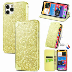 Blooming Mandala Embossed Pattern Magnetic Horizontal Flip Leather Case with Holder & Card Slots & Wallet, For iPhone 11 Pro, For iPhone 11, For iPhone 11 Pro Max