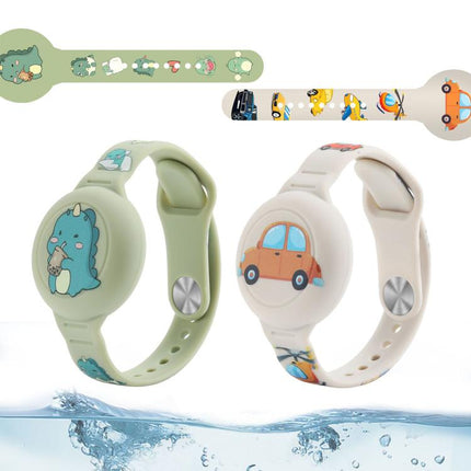 xDfind Cartoon Silicone Band Style Anti-lost Tracker Protective Cover, For AirTag 2nd Gen / AirTag 1st Gen