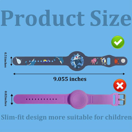 xDfind Cartoon Silicone Band Style Anti-lost Tracker Protective Cover, For AirTag 2nd Gen / AirTag 1st Gen