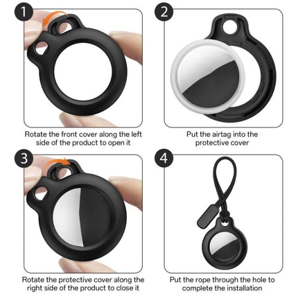 xDfind Lanyard PC Protective Cover, For AirTag 2nd Gen / AirTag 1st Gen