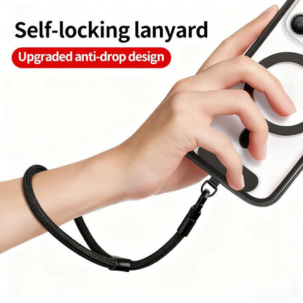Racket Shape 7mm Polyester Rope with Gasket Adjustable Phone Wrist Lanyard