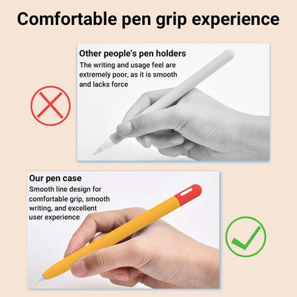 XDcase Contrast Color Silicone Protective Stylus Pen Case, For Apple Pencil Pro / 2, For Apple Pencil Pro / 2 / 1, For Apple Pencil USB-C / 3