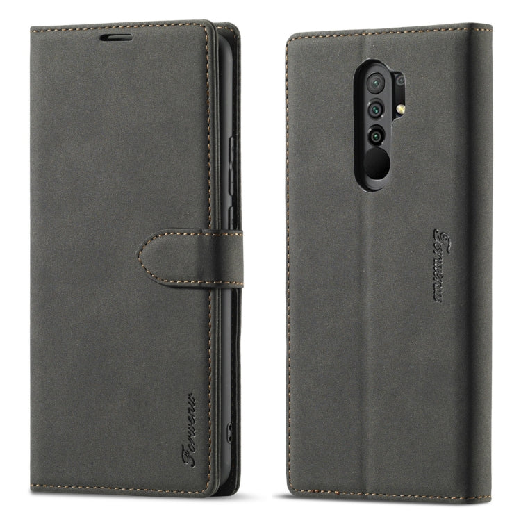 Forwenw F1 Series Matte Strong Magnetism Horizontal Flip Leather Case with Holder & Card Slots & Wallet & Photo Frame, For Xiaomi Redmi 9, For Xiaomi Redmi 9C, For Xiaomi Redmi Note 8, For Xiaomi Redmi Note 9, For Xiaomi Redmi Note 9S / 9 Pro / 9 Pro Max